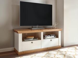 TV stol Vomave 101, Bijeljeni bor, Hrast, 64x152x52cm