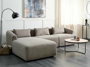 Kutna garnitura Berwyn 1813, Taupe, 72x278x174cm, Eukaliptus