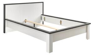 Krevet Cirtale 109, Antracit, Bijeljeni bor, 93x160cm