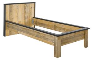 Krevet Cirtale 109, Ostarjelo drvo, Antracit, 93x110cm