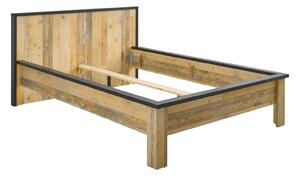 Krevet Cirtale 109, Antracit, Ostarjelo drvo, 93x160cm