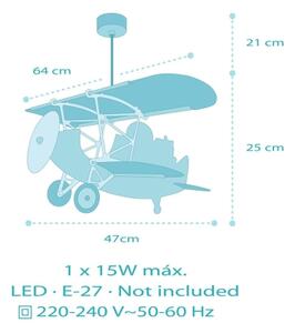 Dalber 54602 - Dječji luster LITTLE LION 1xE27/15W/230V