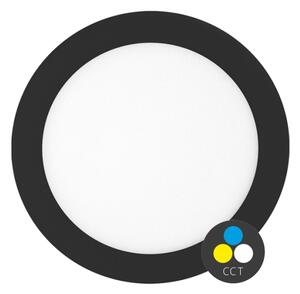 Ecolite LED-WSL-CCT/18W/CR- LED Ugradbena svjetiljka LADA LED/18W/230V IP44 crna