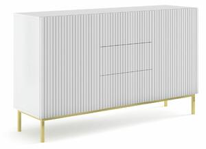 Komoda Mirmaro 100, Zlatno, Bijela, 88.9x149.7x41.8cm