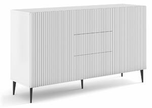 Komoda Mirmaro 100, Crna, Bijela, 86.9x149.7x41.8cm