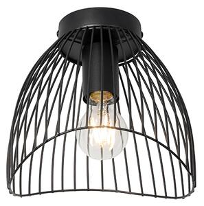 Dizajn stropna svjetiljka crna 20 cm - Pua