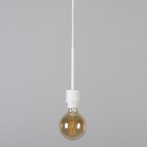 Moderna viseća svjetiljka bijela s nijansom 45 cm crna - Combi 1