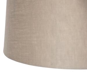 Viseća svjetiljka s lanenim sjenilima tamno bijela 35 cm - Blitz II čelik