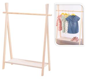 Storage solutions stalak za dječju odjeću s 1 razinom od borovine