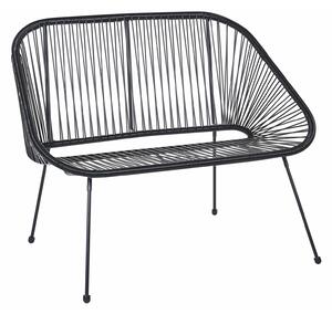 Vrtna klupa Berwyn 1919, Crna, 88x114x78cm