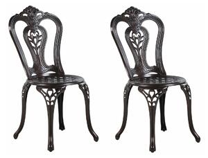 Set vrtnih stolica Berwyn 1925, Tamno smeđa, 90x43x53cm