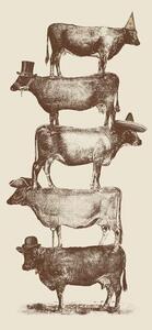 Bodart, Florent - Reprodukcija umjetnosti Cow Cow Nuts, (26.7 x 40 cm)