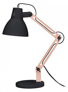 Solight WO57-B Stolna lampa FALUN 1xE27/25W/230V crna/hrast