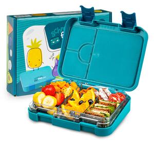 Klarstein Schmatzfatz kutija za grickalice za juniore, 6 pretinaca, 21,3 x 15 x 4,5 cm, bez BPA