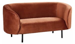 Sofa Berwyn 2042, Narančasta, Crna, 79x155x70cm, Eukaliptus