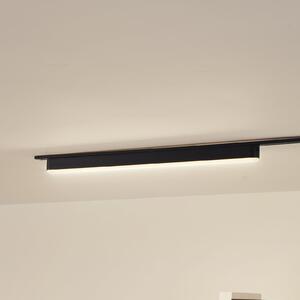 Lindby LED traka 48 V Lumaro, crna, 20W, plastična, prigušljiva, prigušiva, Crno, Dnevni boravak/blagovaonica, Plastika