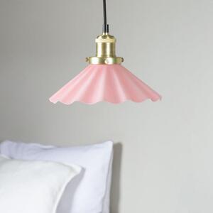PR Home viseća lampa August, Ø 25 cm, roza, utikač, Ružičasta ruža, Dnevni boravak/blagovaonica, Staklo