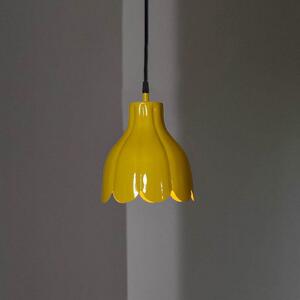 PR Home Tulippa viseća svjetiljka, žuta, Ø 17 cm, utikač, E27, Žuta, Dnevni boravak/blagovaonica, Metal