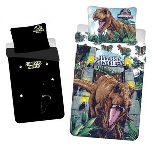 Svijetleća pamučna posteljina JURASSIC WORLD ROAR šarena Dimenzije posteljine: 70 x 90 cm | 140 x 200 cm