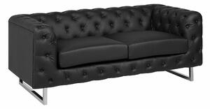 Sofa chesterfield Berwyn 2090, Crna, 71x172x87cm, Eukaliptus