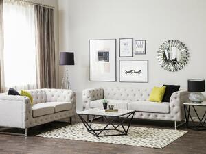 Chesterfield tapecirani namještaj Berwyn 2095, Beige, Eukaliptus