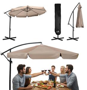Vrtni suncobran 8 segmenata 350 cm s navlakom - Plonos PL-881 Beige