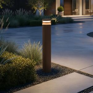 IDEAL LUX Ideal Lux LED svjetiljka za put Boeing, visina 100 cm, boja kave, Smeđa / hrđa, Metal