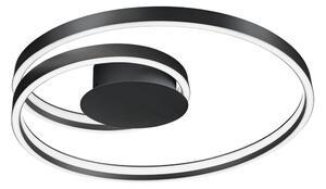Crna LED stropna svjetiljka s metalnim sjenilom Ciola – CINQUE