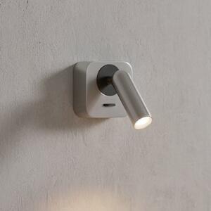IDEAL LUX Ideal Lux LED zidni reflektor Bean, boje nikla, širine 7 cm, Metalik, Dnevni boravak/blagovaonica, Metal