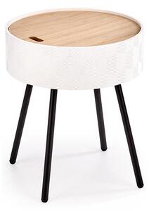 Konferencijski stol AURA 45x38 cm bijela/crna/bež