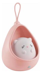 LED dječja svjetiljka s senzorom KITTY LED/0,5W/5V USB ružičasta