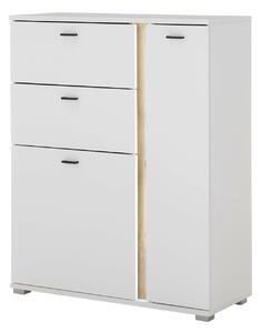 Komoda Avimavi 108, Craft hrast, Bijela, 125x100x42cm