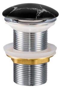 COMAD CLICK-CLACK T201M-B2-3 - Umivaonik klik-klak odvod, pr. 7 cm, mat crna
