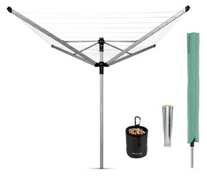 Vrtna sušilica za rublje u srebrnoj boji 50 m Lift-o-Matic Advance – Brabantia