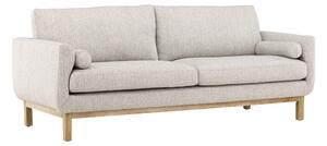 Sofa Dallas 4516, Svijetlo drvo, Beige, 90x214x88cm, Kaučuk