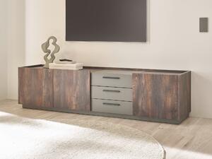 TV stol Beltolo 100, Antracit, Hrast, 50x200x45cm
