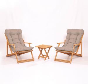 Woody Fashion Set vrtnog namještaja - stol i stolice (3 komada) Jaylen