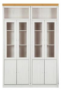 Bijela vitrina od masivnog bora 148x223 cm Anita – Støraa