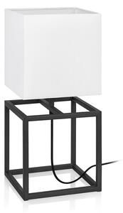 Crno-bijela stolna lampa Markslöjd Cube, 20 x 20 cm