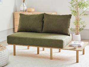 Sofa Berwyn 2211, Tamnozelena, 74x155x104cm, Kaučuk
