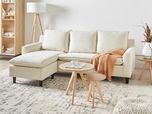Kutna garnitura Berwyn 1395, Beige, 69x206x140cm, Kaučuk, Eukaliptus