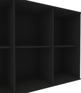 Crni modularni sustav polica 169x69 cm Mistral Kubus - Hammel Furniture