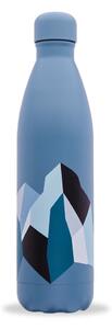 Plava putna boca od nehrđajućeg čelika 750 ml ALTITUDE x Severine Dietrich - Qwetch
