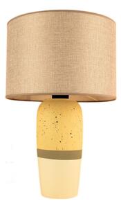 Stolna lampa RAMZES 1xE27/40W/230V bež/žuta
