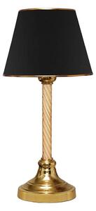Stolna lampa AYD 1xE27/40W/230V crna/zlatna
