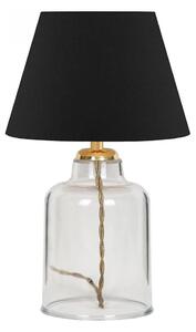 Stolna lampa AYD 1xE27/40W/230V crna/prozirna