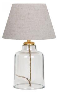 Stolna lampa AYD 1xE27/40W/230V kremasta/prozirna