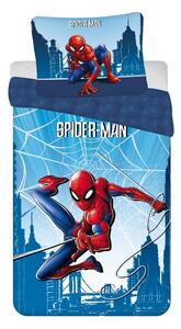 Plava pamučna dječja posteljina za krevet za jednu osobu 140x200 cm Spider-man "Blue" – Jerry Fabrics