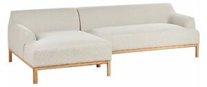 Kutna garnitura Berwyn 2229, Beige, 74x251x132cm, Kaučuk, Eukaliptus
