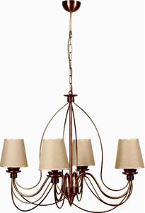 Luster na lančiću CLASSIC 4xE14/40W/230V brončana/bež